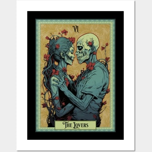 The Lovers Tarot Card - Zombie Edition Posters and Art